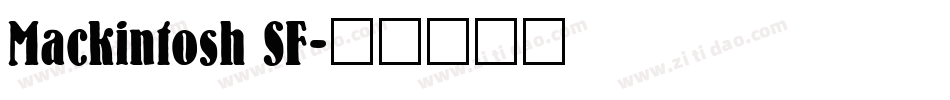 Mackintosh SF字体转换